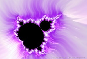 Mandelbrot Set purple black white